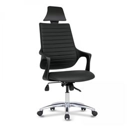 ALFA BAŞLIKLI YÖNETİCİ KOLTUĞU Alüminyum Ayak / sabit kol / bel destekli ALFA 28