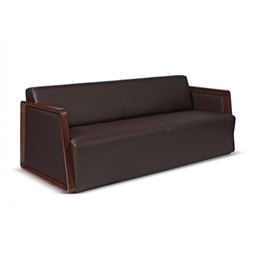 ALVA ÜÇLÜ KANEPE Döşemeli Ahşap Kol ALVA 03