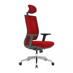 ERMES BAŞLIKLI YÖNETİCİ KOLTUĞU Alüminyum Ayak / ayarlı kol / bel destekli ERM 01