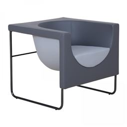 GÖNEN TEKLİ BEKLEME KANEPE Siyah Boyalı Boru Ayak GÖNEN 02