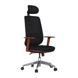 MABEL BAŞLIKLI YÖNETİCİ KOLTUĞU Alüminyum Ayak / sabit kiremit kol / bel destekli MBL 110