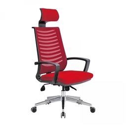 NİTRO BAŞLIKLI YÖNETİCİ KOLTUĞU Alüminyum Ayak / plastik kol / bel desteksiz NT 01