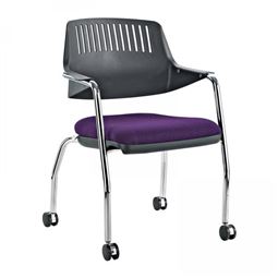 PALOMA ÇALIŞMA KOLTUĞU Alüminyum Ayak 4 teker / plastik sırt / bel desteksiz P 5004