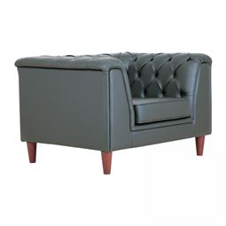 VİGO TEKLİ KANEPE KAPİTONELİ / Ahşap Ayak VGO 01