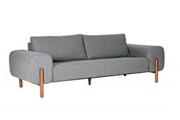 ELON ÜÇLÜ KANEPE Siyah Boyalı Ayak ELON 03