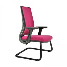 ERMES BAŞLIKSIZ MİSAFİR KOLTUĞU Plastik U Ayak / ayarlı kol / bel destekli ERM 12