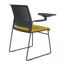 EVO BEKLEME SİYAH PLASTİK GÖVDE / BOYALI AYAK ve KOL / YAZI TABLALI EVO 09