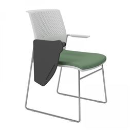 EVO BEKLEME KOLTUĞU BEYAZ PLASTİK GÖVDE / Alüminyum Tel Ayak / KOLSUZ EVO 12