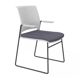 EVO BEKLEME BEYAZ PLASTİK GÖVDE / KROM AYAK ve KOL / YAZI TABLALI EVO 13