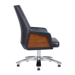 LAND BEKLEME KOLTUĞU Alüminyum Ayak / sabit kol / cilalı ahşap kolçak LND 03