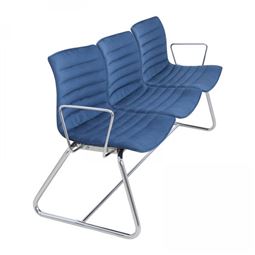 LEON ÜÇLÜ BEKLEME KOLTUĞU Alüminyum Ayak / alüminyum kol LN 009