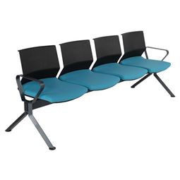 LİNK DÖRTLÜ BEKLEME KOLTUĞU Metal Ayak / metal kol LNK 37