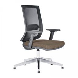 MOON ÇALIŞMA KOLTUĞU Alüminyum Ayak / ayarlı kol / bel destekli MOON 02