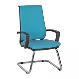 NİTRO BAŞLIKSIZ MİSAFİR KOLTUĞU Alüminyum U Ayak / sabit kol / bel desteksiz NT 43