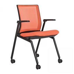 NİTRO TOPLANTI KOLTUĞU Boru Ayaklı / plastik ayak / bel desteksiz / katlanabilir oturak ve kol NT 70