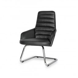 NORA BEKLEME KOLTUĞU Alüminyum U Ayak / sabit kol / bel desteksiz / deri döşeme NORA 23