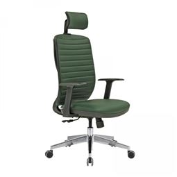 OTTO BAŞLIKLI YÖNETİCİ KOLTUĞU Alüminyum Ayak / döşemeli sırt / sabit kol / bel desteği OT 72