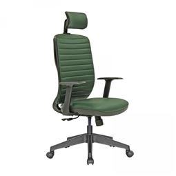 OTTO BAŞLIKLI YÖNETİCİ KOLTUĞU Plastik Ayak / döşemeli sırt / sabit kol / bel desteği OT 60